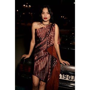 Anthropologie Guapa One-Shoulder Mini Dress $260